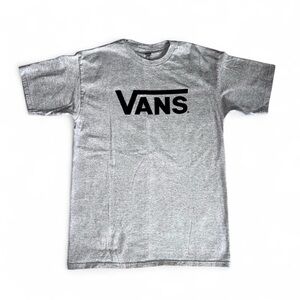 Vans Classic Logo Heather Grey T-Shirt - Size Medium
